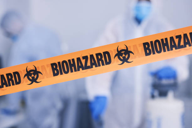 Professional Biohazard technician working in Three Bridges, NJ